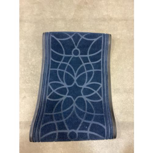 DEXI Front Door Mat Outside Entrance, Heavy Duty Non Slip Low Profile Doormat for Entryway, Trap Dirt and Moisture Welcome Mats, Easy Clean, Patio, Garage, 3x2, Blue