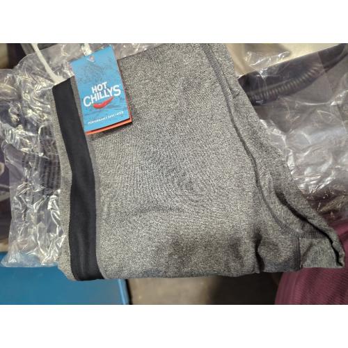 Size 2XL Hot Chillys Men's Micro Elite Chamois Ankle Tight Midweight Body Fit Base Layer