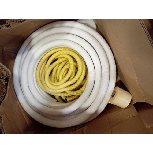 PATIKIL 50 Ft Mini Split Line Set, 1/4 & 3/8 OD Air Conditioner Copper Tubing Pipes Extension Set with Nuts Thickened PE Insulated for Mini Split Air Conditioner HVAC or Heat Pump System