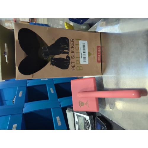 Coral Size Large Dog Slicker Brush for Grooming Pet Hair - Best Slicker For Poodle & Golden Doodle - Long Haired Tool For Dogs - Goldendoodle Long Pin Brush For Dematting (Large)