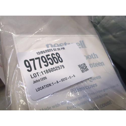 Set of 2 Size Queen Nestwell 500 Pima Solid Standard Pillowcase  Dove