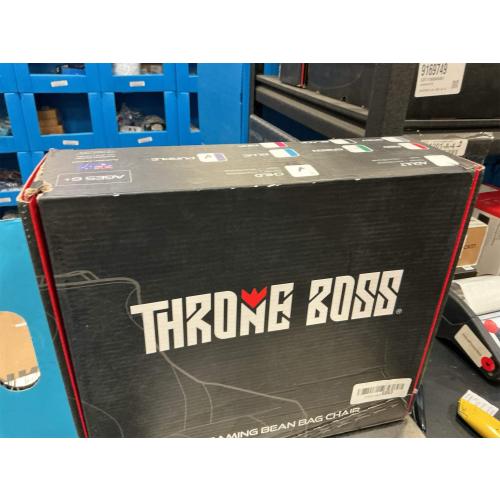 Throne Boss Gaming Bean Bag Chair for Kids with High Back – Floor Gaming Chair, Easy to Clean Oxford 420D Fabric, Large Side Pockets, Headphone Hanger – Cover ONLY Add 200 Liters Beans (Purple)