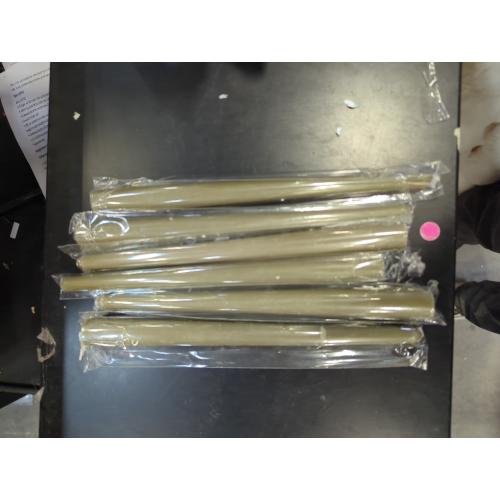 10 Classic Taper Candles, Three Green Shades, 7-8 Hours Long Burning, Unscented Tall Candlesticks