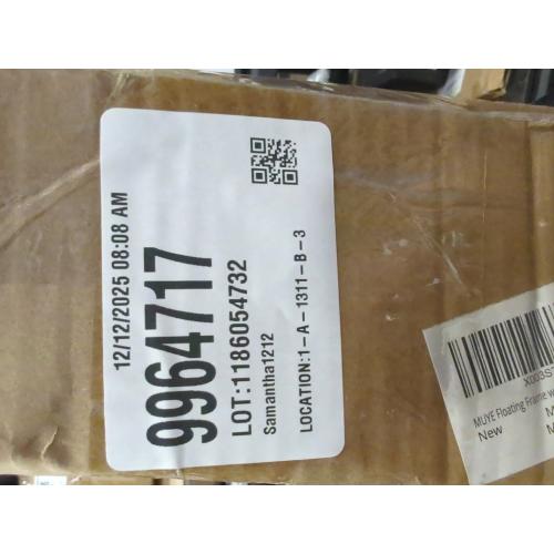 MUYE 10x10 Floating Frames Set of 2,Double Glass Picture Frame Display Any Size Photo up to 10x10,Wall Mount or Tabletop Standing,Black