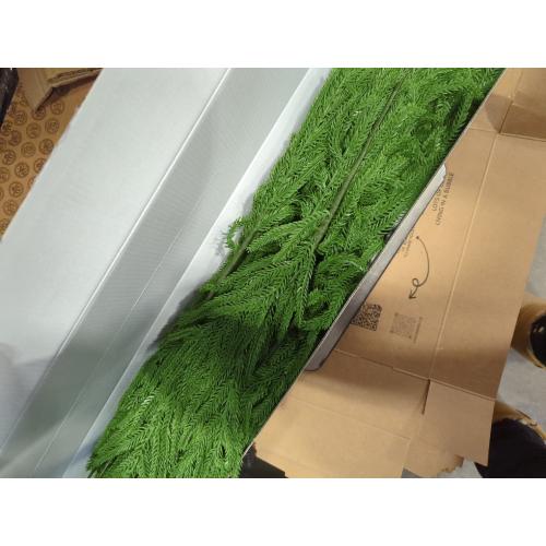 12 Pcs 30 Inch Artificial Norfolk Pine Stems Faux Christmas Greenery Pine Branches Realistic Fake Evergreen Cedar Pine Picks Winter Greens for Vase DIY Garland Wreath Holiday Home Decor