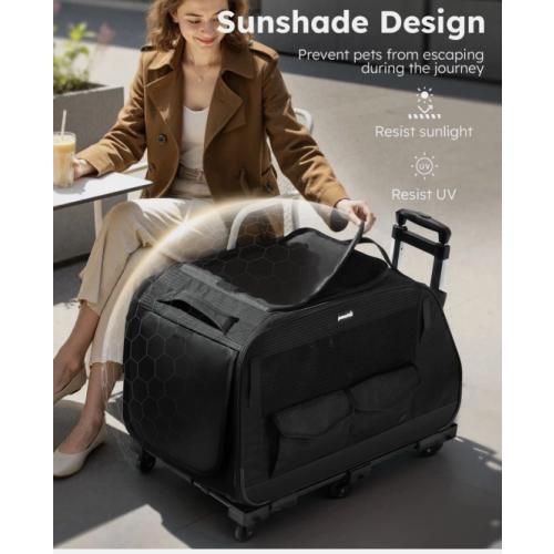 Pecute Pet Stroller for Short Legged Dogs Dog Carrier with Wheels