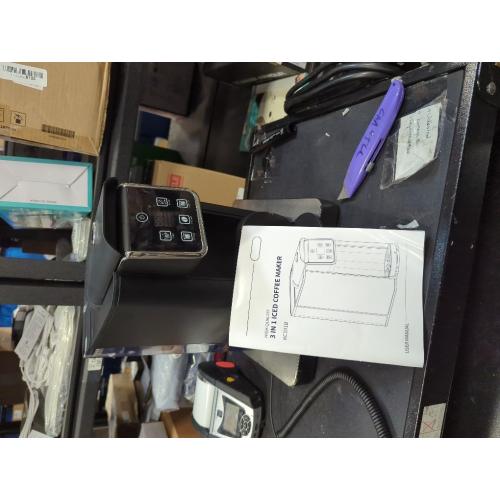 Hot & Iced Coffee Maker with Bold Setting, Single Serve Coffee Maker for K Cup and Grounds, 6-14 Oz Brew Sizes, 50 Oz Removable Water Tank, One Cup Coffee Machine with Reusable Filter, Black