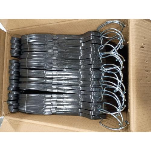 DEILSY™ Black Plastic Clothes Hangers - Durable Plastic Hanger 50 Pack for Organizing Garments for Shirt Hangers and Dress Coat Hangers Black Clothing Retail Hanger