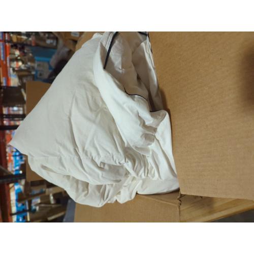 Noiseless Queen Size Down Comforter,Medium Weight All-Season Duvet Insert with 8 Loops,Luxury Bedding Comforter, White,90x90