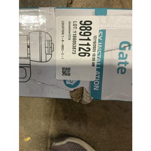 probebi Retractable Baby, Child & Dog Gates for Stairs, Extends to 54 Wide 34 Tall, Use for Outdoor, Indoor, Hallways, Doorways, Deck, Porch, Black