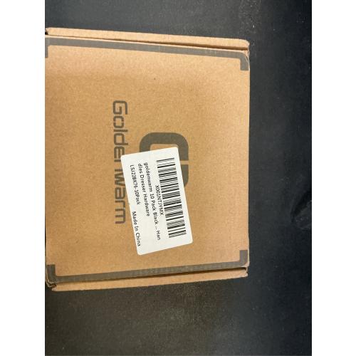 goldenwarm 10 Pack Black Cabinet Handles Matte Black Dresser Pulls 3’’ Drawer Handle Pull - LSJ22BK76 Black Kitchen Cabinet Hardware Cupboard Dresser Hardware