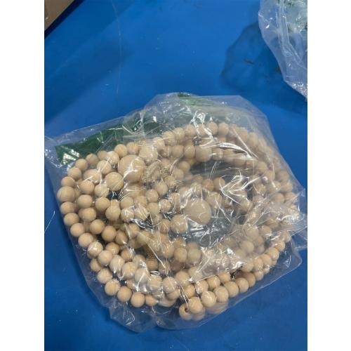 2PCS Christmas Wood Beads Garland 14.4 Feet Wooden Bead Garland Boho Ornaments for Christmas Tree, Xmas Vintage Rustic Farmhouse Round Craft Bead Hanging Holiday Decorations(7.2 Feet/1Pcs)