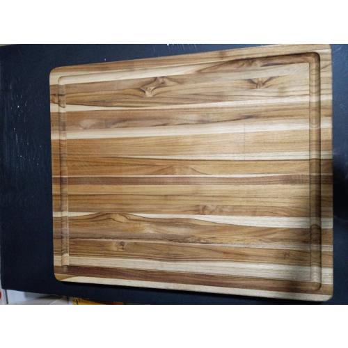 Sonder Los Angeles Bradbury Wood Cutting Board | Teak Edge Grain Cutting Board for Kitchen