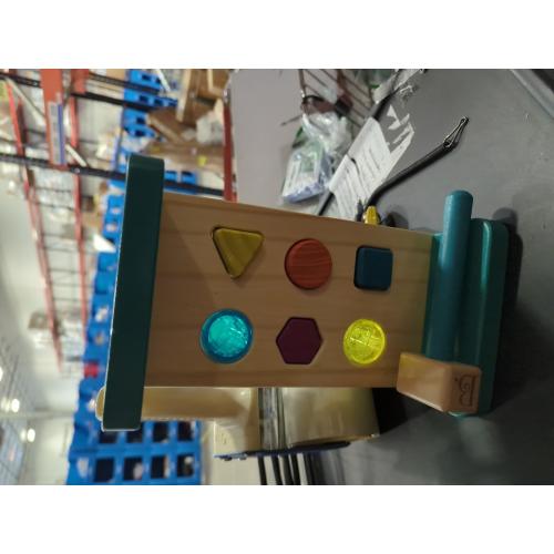 B. toys – Wooden Shape Sorter – Pounding Bench For Shape Sorting – 6 Pegs & Toy Hammer – Classic Toys For Toddlers, Kids – 2  Years – Colorful Pound & Play