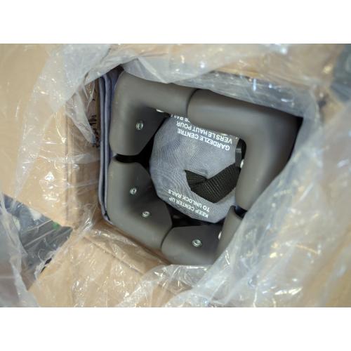 Grey Pamo Babe Portable Crib Baby Playpen with Mattress and Carry Bag Grey