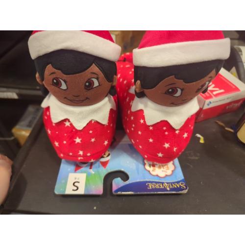 Size S 7-8 Color red The Elf on the Shelf slippers