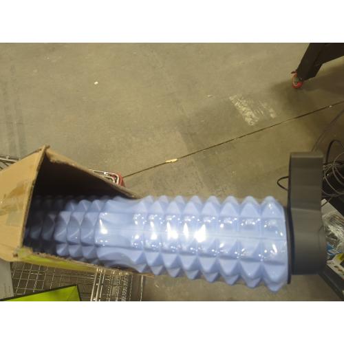 PURPLE 18 INCH Trigger Point Foam Roller with Stand, 18 Inch Medium Density Foam Roller Long Yoga Roller Foam Exercise Roller for Physical Therapy, Muscles Deep Tissue, Pilates, Back Pain and Muscle Recovery (Blue)