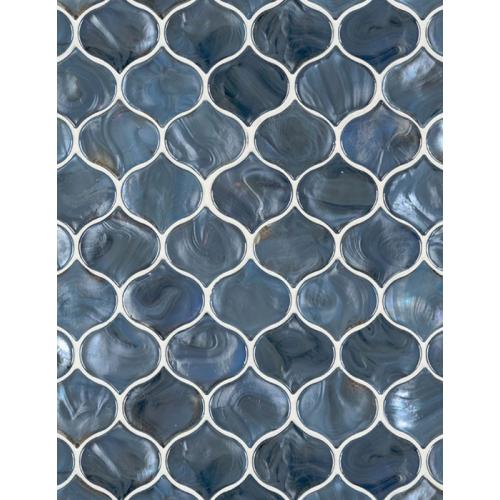Blue Shimmer, Arabesque - Glass Tile Box
