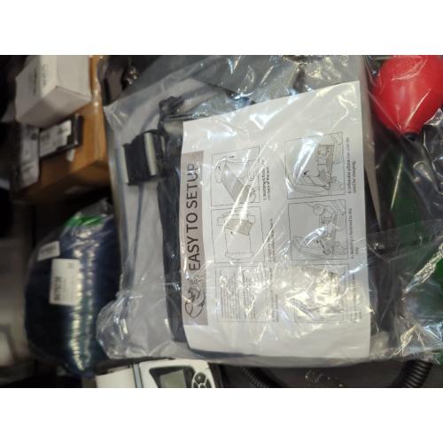 Toddler Airplane Bed, 19x31 Inch Non-Slip Comfort Inflatable Toddler Travel Bed with Pillow & Pump & Pockets, Portable Air Mattress with Storage Bag for Sleeping, Rest