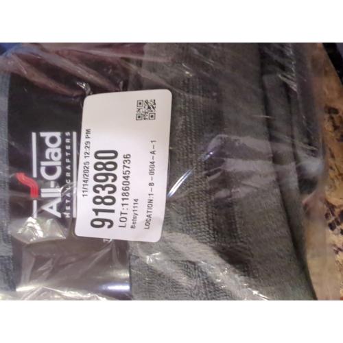 All-Clad Solid Kitchen Towels: Highly Absorbent, Super Soft Long Lasting - 100% Cotton, 17x30 Tea Towels for Cleaning & Drying Dishes, Pans, Glassware, or Countertops, (2-Pack), Pewter