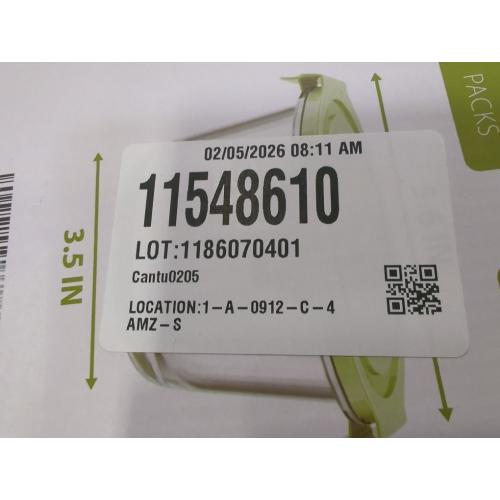 16oz Glass Meal Prep Containers, Airtight 2 Cup Glass Storage Containers with Lids, Heat-Resistant BPA-Free Borosilicate Glass Soup Container for Leftover, Microwave, Dishwasher&Freezer Safe (4 Packs)