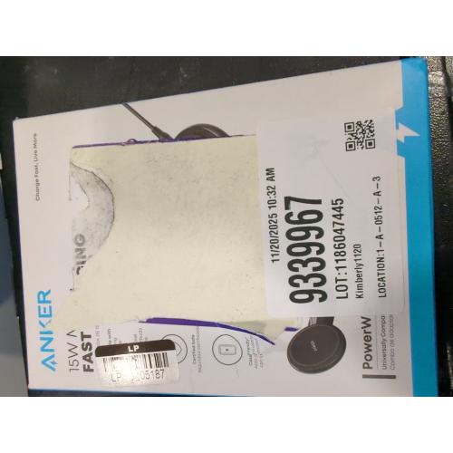 Anker PowerWave II 15W Qi Wireless Charging Pad (w/ Wall Charger) - Black