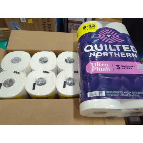 Quilted Northern Ultra Plush Toilet Paper, 24 Mega Rolls = 96 Regular Rolls, 3X Thicker*, 3 Ply Soft Toilet Tissue