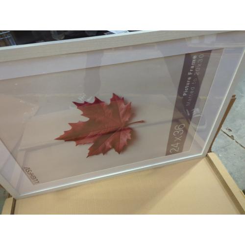 24x36 Large Picture Frame for Wall, Vertical or Horizontal Wall Hanging Large Poster Frame for Photo and Posters, Poster Frame 20x30 with Mat 24x36 Without Mat