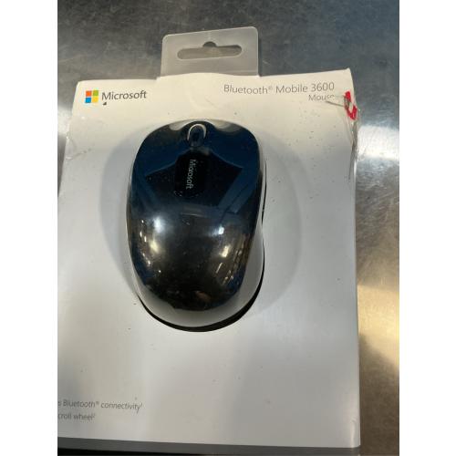 Microsoft Bluetooth Mobile Mouse 3600 Black - Bluetooth Connectivity - BlueTrack Enabled - 4-way Scroll Wheel - Ambidextrous Design
