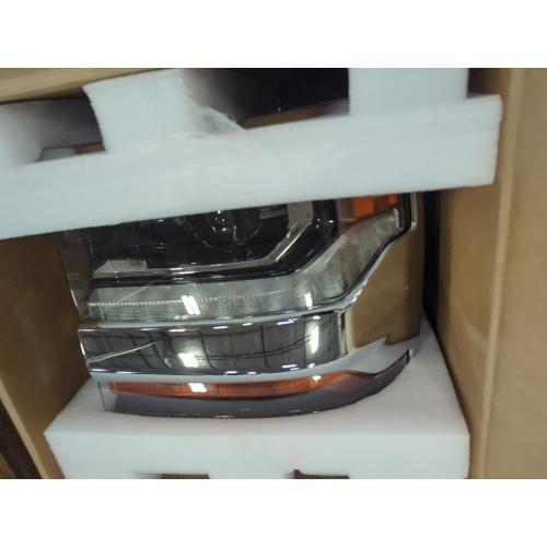 Chrome HID/Xenon LED DRL Projector Headlight Assembly Compatible with 2016-2018 Chevy Silverado 1500/2019 Silverado 1500 LD Driver&Passenger Side 84388631 84388723