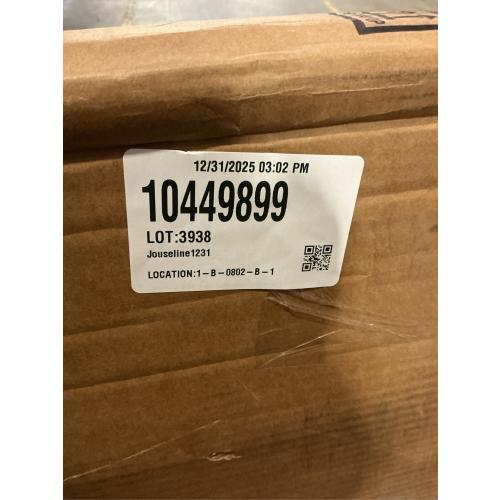 Babelio 29.7-46.5 No Bottom Bar Baby/Dog Gate for Stairs, House and Doorways, Auto Close Safety Pet Gates with Large Walk Thru Door, Hardware Mount, White