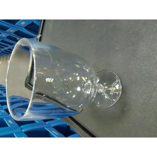 Lily's Home Set of 8 Unbreakable Poolside 12 oz Acrylic Plastic Wine and Water Tumbler Stackable Goblets. Shatterproof Plastic and Ideal for Indoor and Outdoor Use, Reusable. Clear. Made in Taiwan.