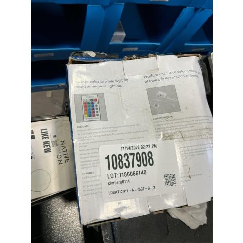 Insignia™ - 16 Ft. Multi-Color LED Tape Light - White