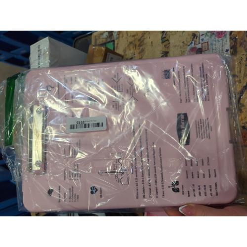 ANZNKU Clipboard with Storage 13x9.6in Storage Clipboard Heavy Duty, Plastic Clip Board with Side Opening, Nursing Clipboards Foldable, Letter Size Smooth Writing for Work, Study(Light Pink)