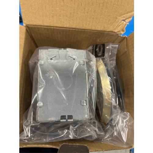 TRADESELECT RF406ALU Floor Box Cover with 15A 125V Outlet Included, Aluminum