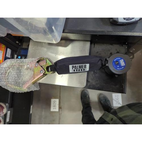 READ DESC Palmer Safety Fall Protection SRL121142T SRL 6' Leading Edge Lightweight Web with Aluminum Rebar Hooks