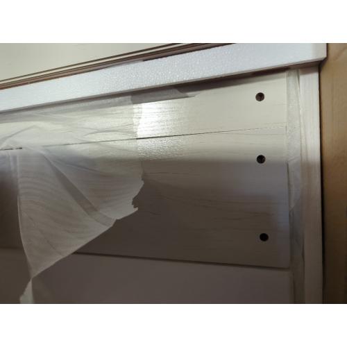 Wilkinson Farmhouse Murphy Full Bed Frame with Large Storage Drawer & Charging Station, White