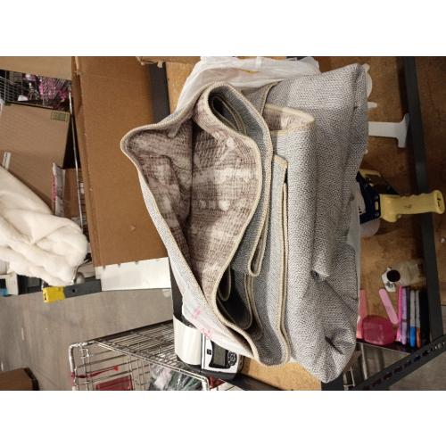 IOHOUZE Abstract Area Rugs 9x12 Ft Washable Large Rugs for Living Room, Non Slip Dining Room Rug, Printed Faux Wool Rugs for Bedroom, Floor Carpet for Office Nursery Playroom, Beige Brown