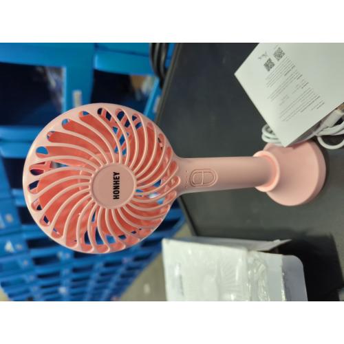 HonHey Handheld Fan, 5000 mAh Portable Fan[8-25H Working Time] with Rechargeable Battery, 4 Speed Personal Cooling Desk Fan with Power Bank, Mini Hand Held Operated Makeup Fan for Women Outdoor