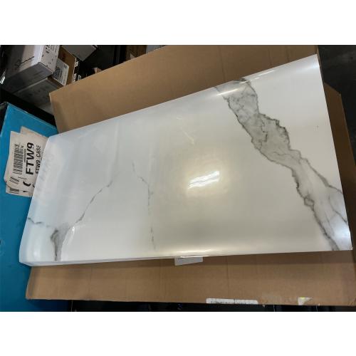 10-Pack Peel and Stick White Marble Wall Panels (11.8 x 23.6) – 19.4 Sq. Ft. Waterproof PVC Tiles for Kitchen, Bathroom, Living Room & Accent Walls – Heat-Resistant Self-Adhesive Backsplash Tiles