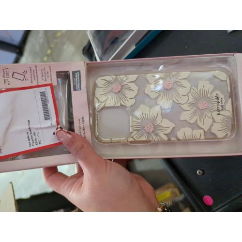 Kate Spade New York Apple iPhone 13 Pro Max/iPhone 12 Pro Max Protective Case - Hollyhock Floral