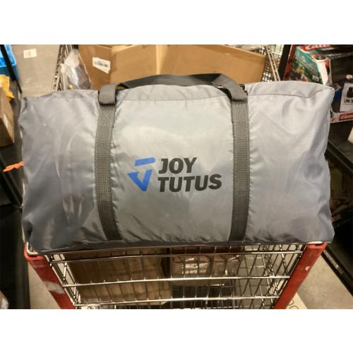 JOYTUTUS SUV Tent for Camping with Rainfly, Double Door Design Car Tent with Aluminum Poles, SUV Tailgate Tent with Waterproof PU2000mm Double Layer for 4-8 Person, Orange