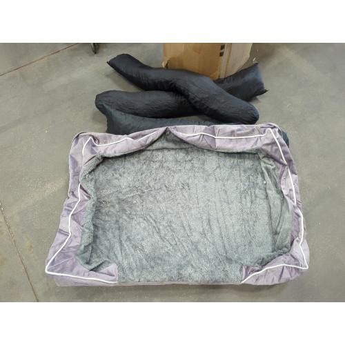 Comfort Expression Large Dog Beds Waterproof Comfy Pet Bed for Dogs Sofa, Orthopedic Foam Dog Beds with Washable Removable Cover & Non-Slip Bottom(Large,Purple)