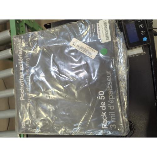 Vinyl Record Sleeves - 50 x Premium Outer Vinyl Sleeves for Records - 12.75 x 12.75 Heavy Duty 3 Mil Thick Crystal Clear Polypropylene