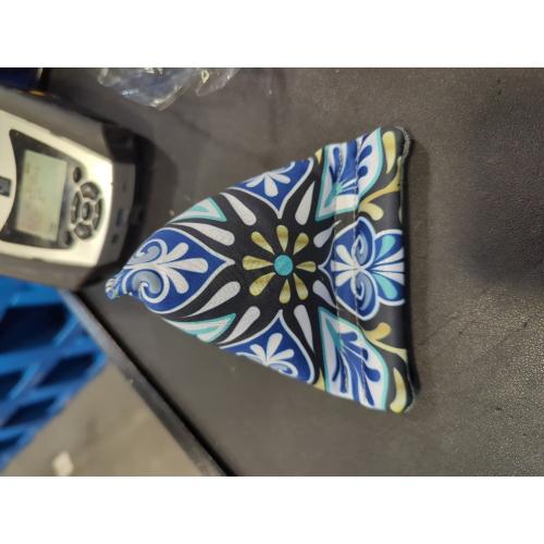 Blue Phone Holder for Desk, Phone Pillow Stand for iPhone 13 14 Handmade Fabric Phone Stands Bean Bag Phone Holder (Bohemia Pattern)