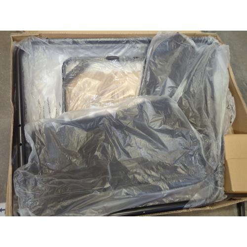 Outdoor 3pc Black Patio Set. 2 Chairs and 1 table