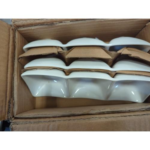 Our table simply white 3 section server porcelain