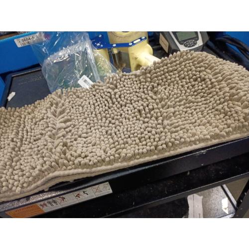 GORILLA GRIP Bath Rug Mat, Thick Soft Absorbent Chenille, Quick Dry Microfiber Mats, Rubber Backing Washable Shower Floor Rugs, US Designed Bathroom Bathmat Home Decor Accessories, 24x17, Sand