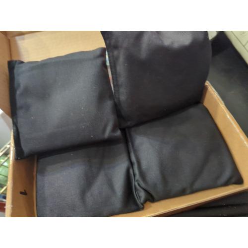 GoSports Classic Cornhole Bean Bags Set of 4-16 Colors Available - Regulation All Weather, Mix and Match BLACK
