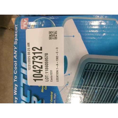 Ontel Arctic Air Portable Air Conditioner Cooler Humidifies Purifies LED Lights